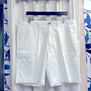 Men’s ZEGNA Sport Straight-Leg Pleated Cotton & Rayon Blend Shorts Sz 39